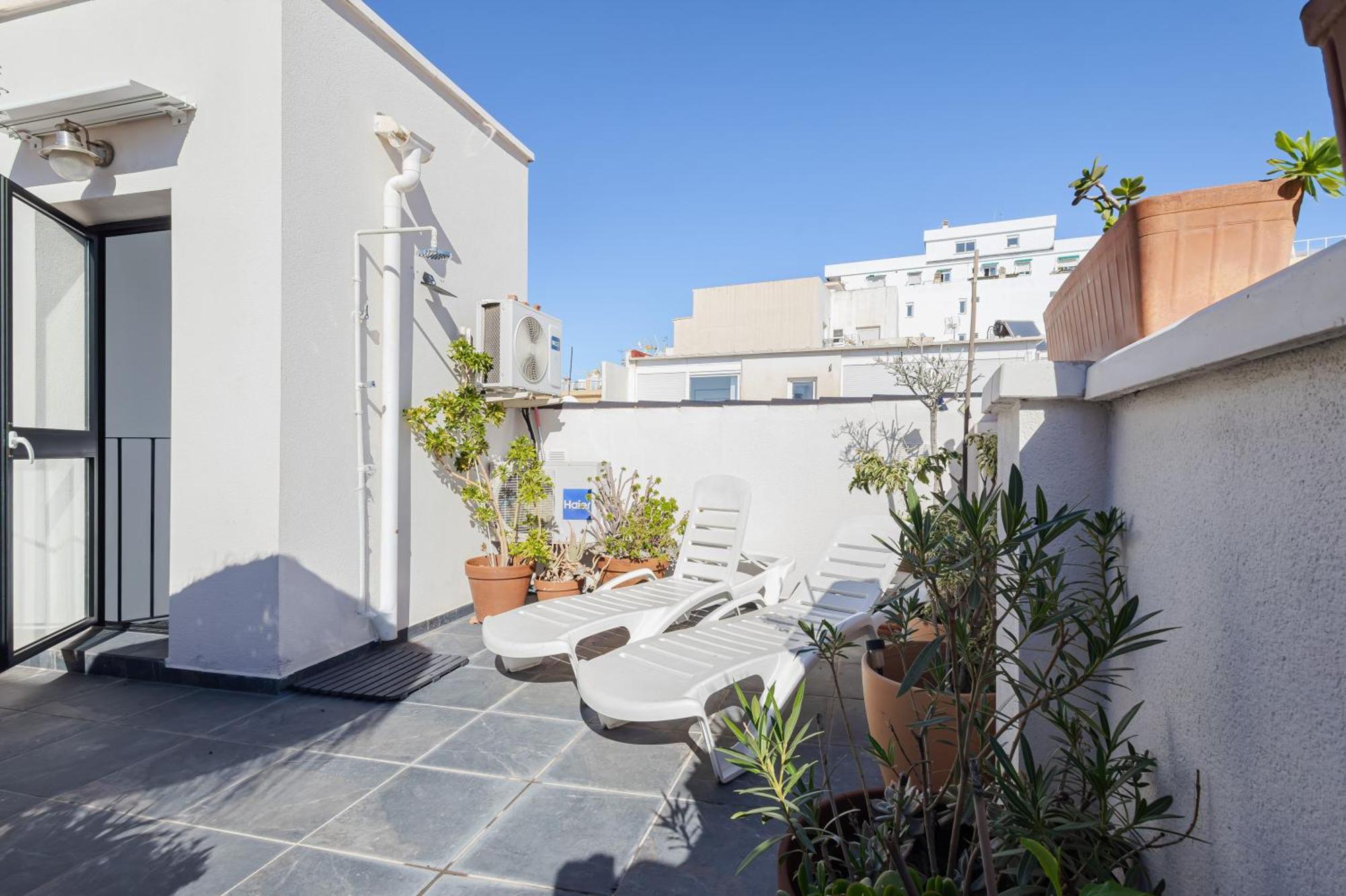 Historic Centre + Rooftop + Parking Málaga Exterior foto