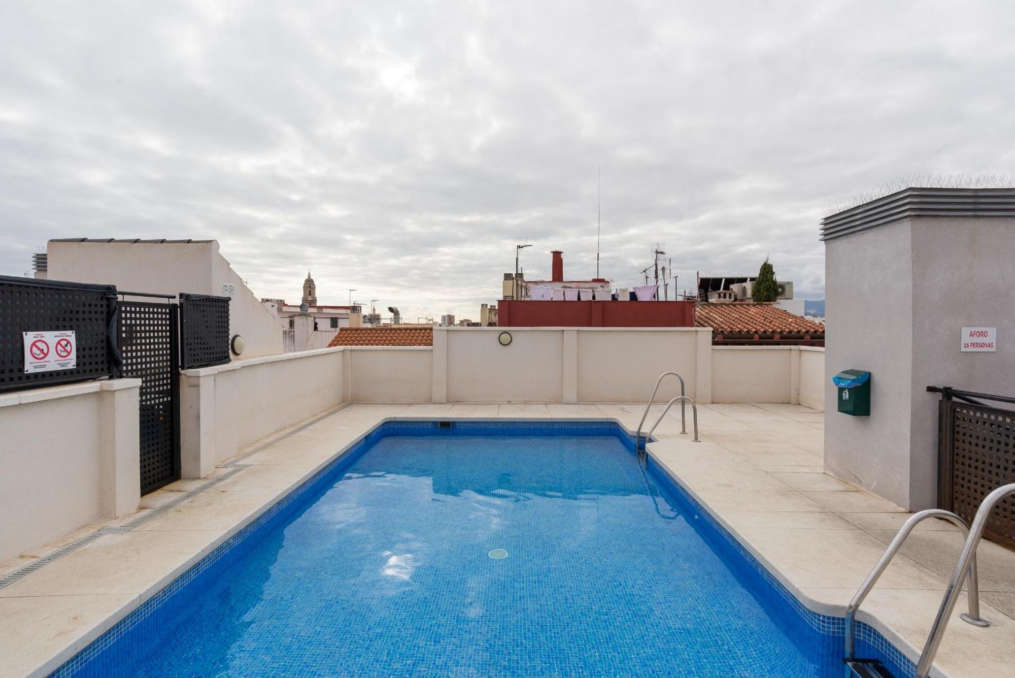 Historic Centre + Rooftop + Parking Málaga Exterior foto